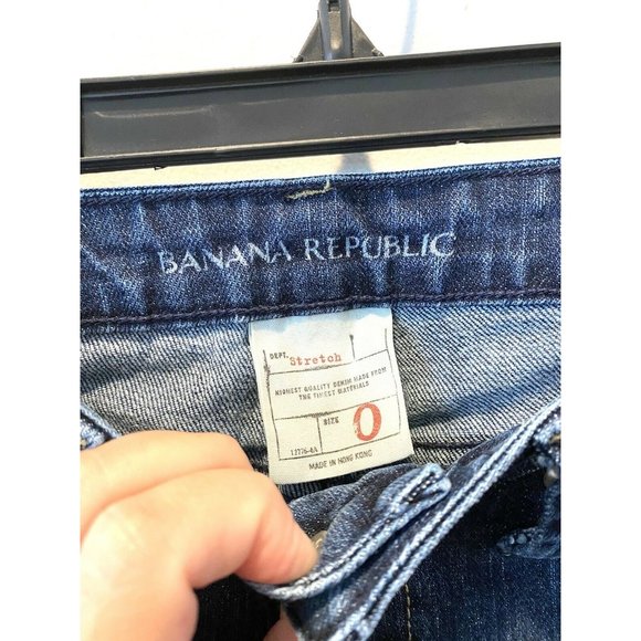 Banana Republic Women's Jeans Urban Wide Leg Size 0 Flap Pockets Denim Pants - Picture 4 of 7